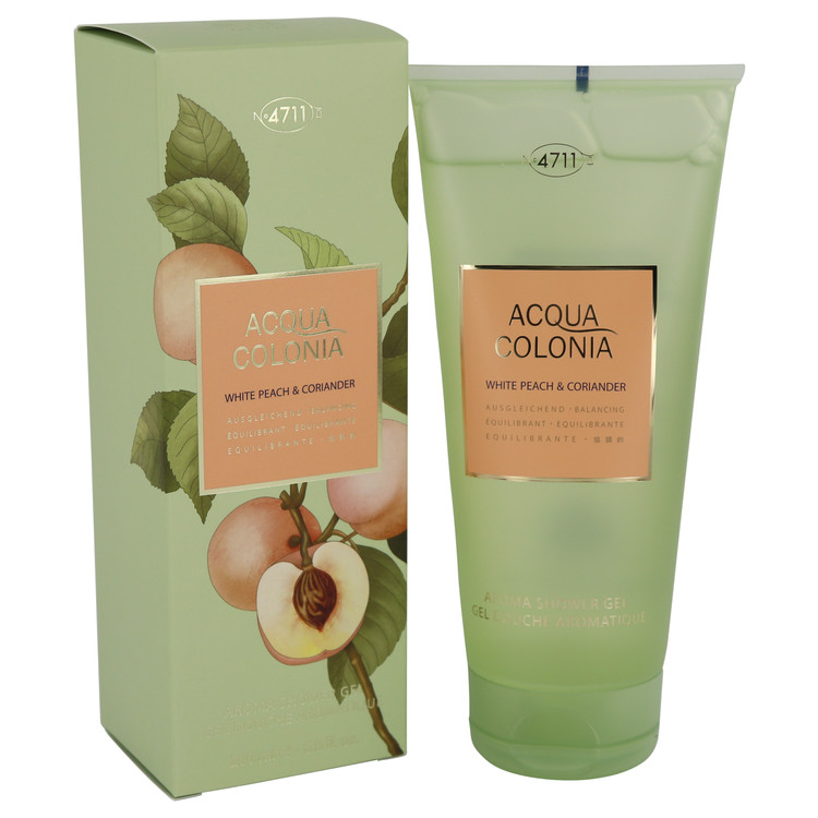 4711 Acqua Colonia White Peach & Coriander Perfume 6.8 oz Shower